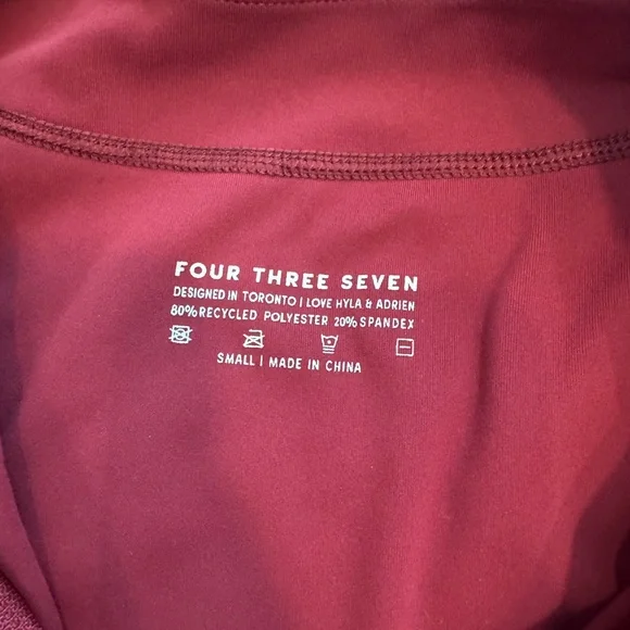 437 Mahogany Small jacket and Medium leggings